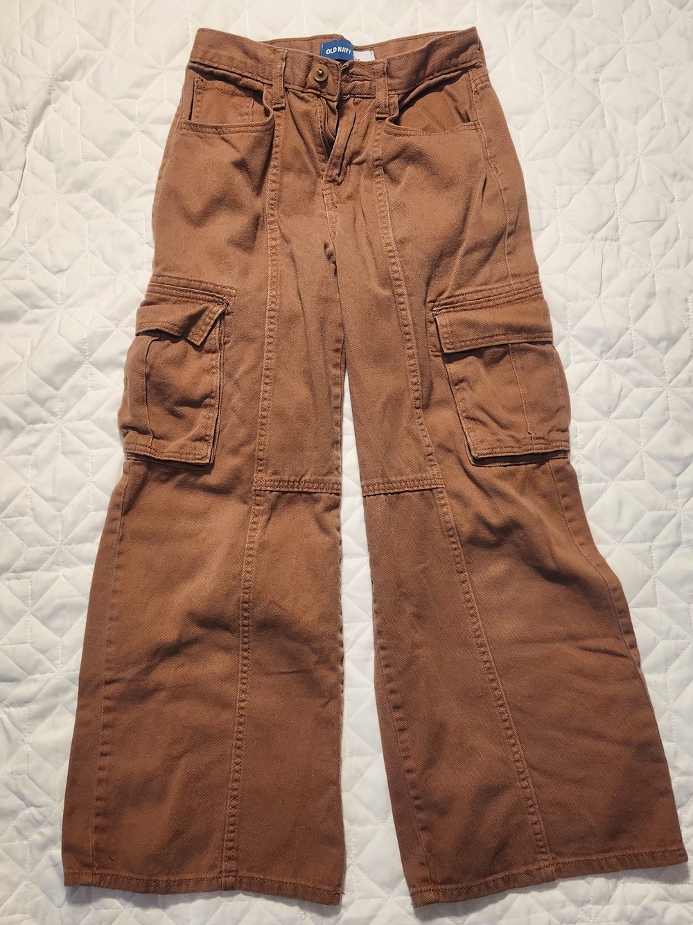 Old Navy Brown Cargo Flare Kids Pants